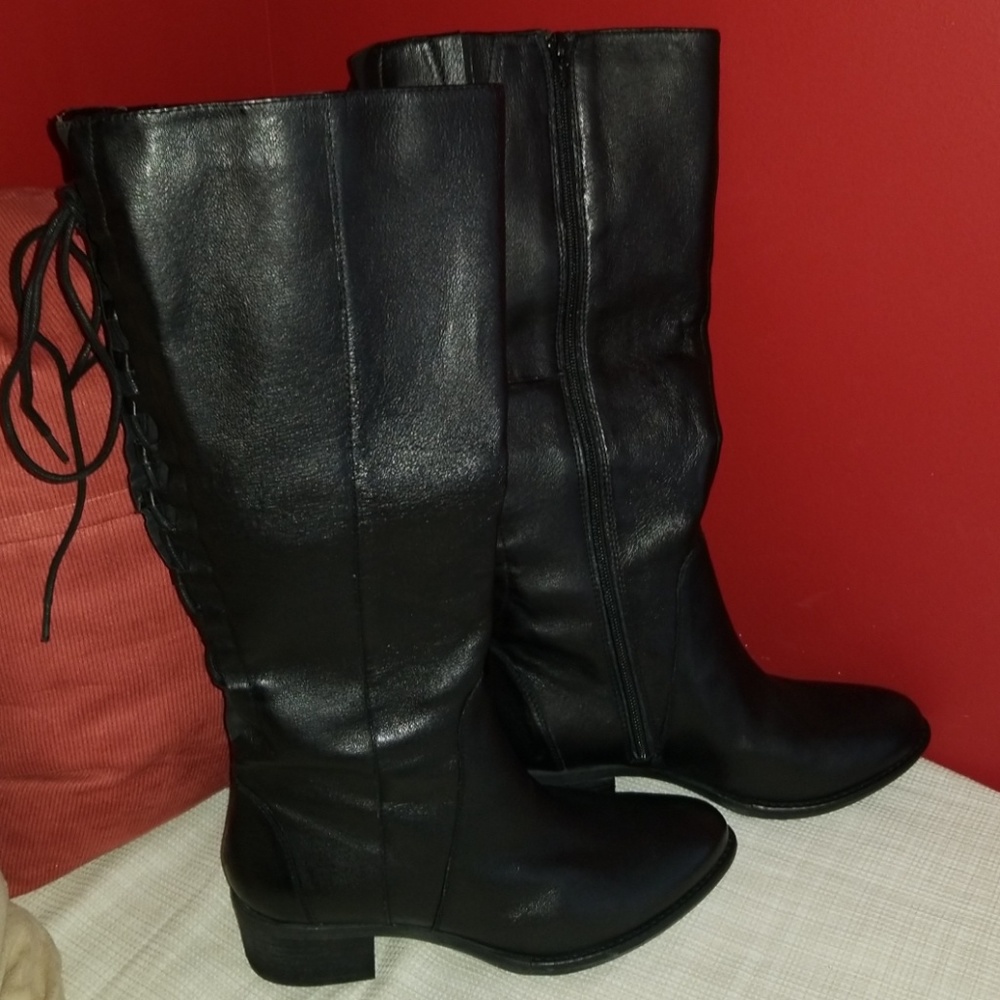 Steve madden laceup western boots